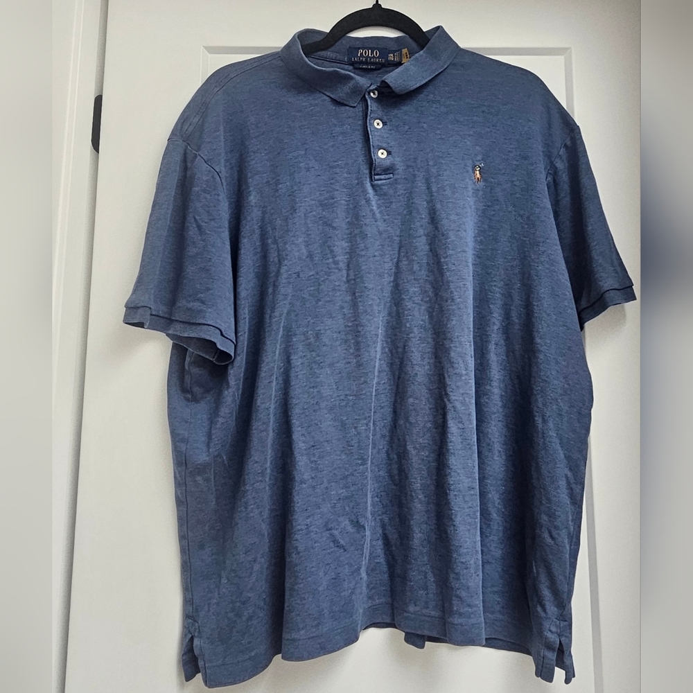POLO RALPH LAUREN Classic Fit SS Polo Blue XXL